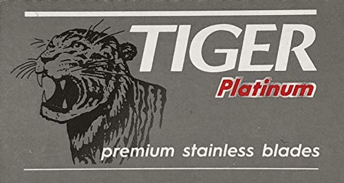 Tiger Platinum - Cuchillas de afeitar (100 unidades, doble filo)