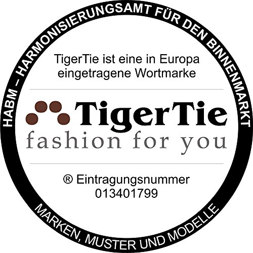 TigerTie Pique - Corbata infantil con goma elástica azul claro, blanco Talla única