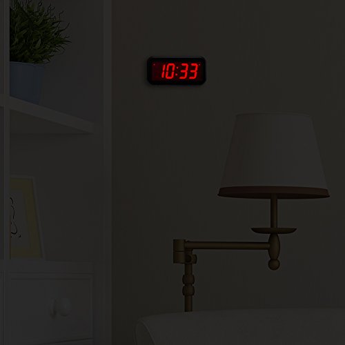 Timegyro Despertador LED Reloj Despertador Digital con Pilas Reloj de Mesa portátil para Dormitorio de Viaje