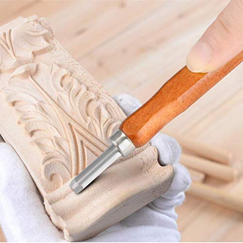 TIMESETL 12 piezas Cinceles para Madera con 4 piezas de Piedra de Aceite,Cuchillo de Talla de Madera,Cincel Artesanal de Bricolaje, Cuchillo de Talla,Conjunto de Herramientas de Talla con Estuche de A