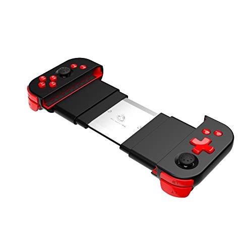 TIMOWU Mando de Videojuegos inalámbrico Mango Bluetooth Wireless Gamepad Palanca de Mando Estirable for Smartphone for la versión móvil de LOL, Ajuste for los Switch/Xbox / PS4 / PS3