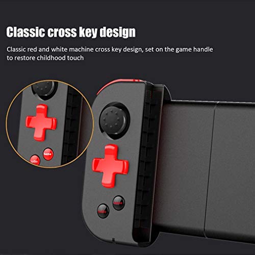 TIMOWU Mando de Videojuegos inalámbrico Mango Bluetooth Wireless Gamepad Palanca de Mando Estirable for Smartphone for la versión móvil de LOL, Ajuste for los Switch/Xbox / PS4 / PS3