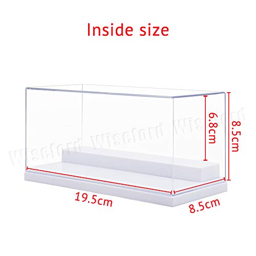 Tingacraft - Vitrina de Acrílico 195 x 85 x 85 mm para Figuras (Blanco)