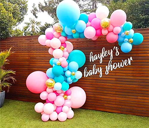 Tingz Balloon Arch Garland Decorating Strip,2 rollos de 16 pies de globos,tiras de guirnaldas y 2 rollos de puntos de pegamento para globos de boda,cumpleaños,suministros de decoración para fiestas