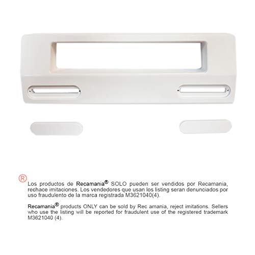 Tirador puerta Frigorifico BLANCO Distancia entre agujeros mínimo 9.5 cm. Mäximo 17 cm