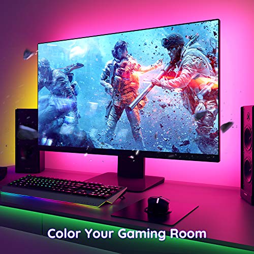 Tiras LED, Govee Tira LED TV USB 2M, 16 Millones DIY Colores y 7 Modo Escenas con App Control, Retroiluminacion Luces LED TV RGB para 40-60in HDTV, PC Monitor, Habitación, 4 x 50cm, 5V