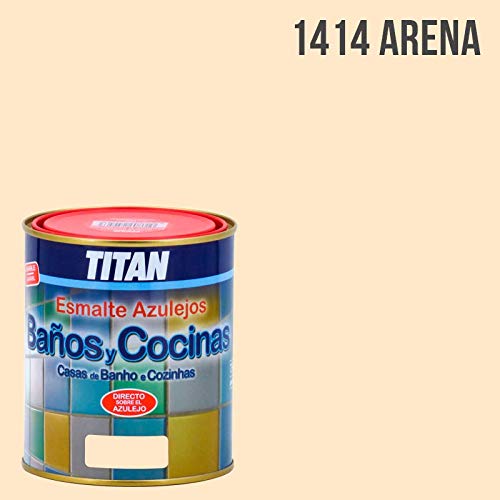 Titan M112278 - Esmalte azulejos baño-cocina arena 750 ml