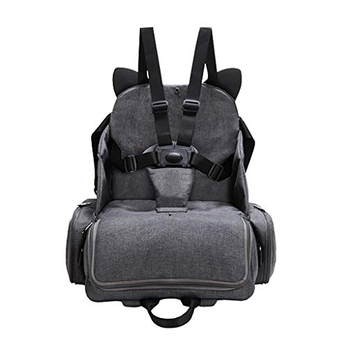 TMY tronas 2 en 1 Silla de Comedor para bebés Asiento Multifuncional para mamás Bolsa de Trona Portátil Bebé Comedor de Seguridad (Color : Gray)