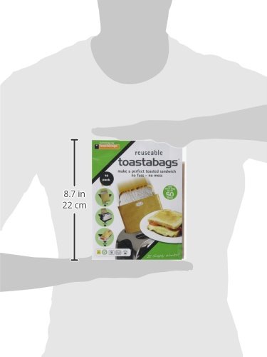 Toastabags 50 Uso Unidades, Color Dorado, 10 Unidades