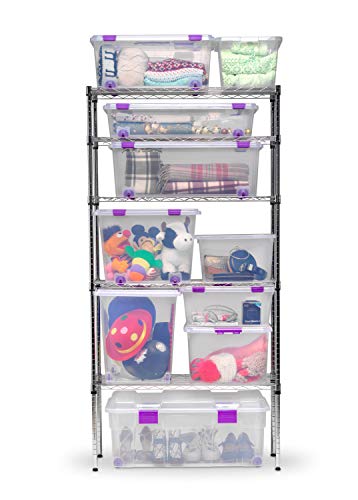 TODO HOGAR - Caja Plástico Almacenaje Grandes Multiusos con Asa y Ruedas - Medidas 585 x 390 x 250 - Capacidad de 42 litros (4)