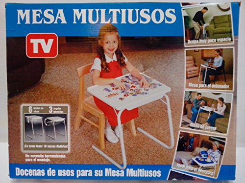 todofácil tiendas Mesa Auxiliar Plegable Blanca 