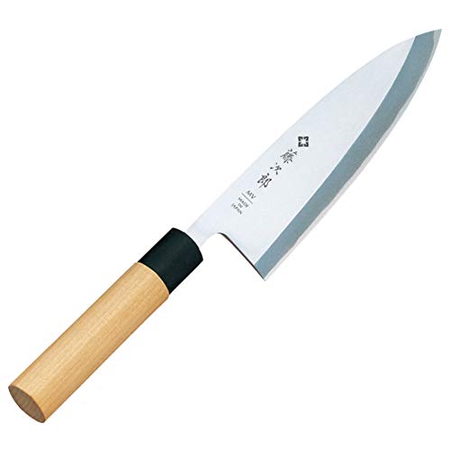 Tojiro Cuchillo Deba Japones - Cuchillos de Cocina Profesionales - Acero Inoxidable - Cuchillo Chef para Carne Pescado y Verduras - Cuchillo Cebollero Profesional - Para Sushi y Sashimi - 18cm F-1055