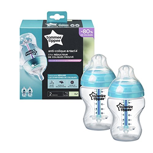 Tommee Tippee Biberón Anti-cólicos Avanzado, 260 ml, 2 unidades