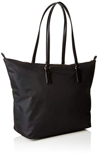 Tommy Hilfiger Poppy Tote, Bolso totes para Mujer, Negro (Black), 14x32x47 cm (W x H x L)