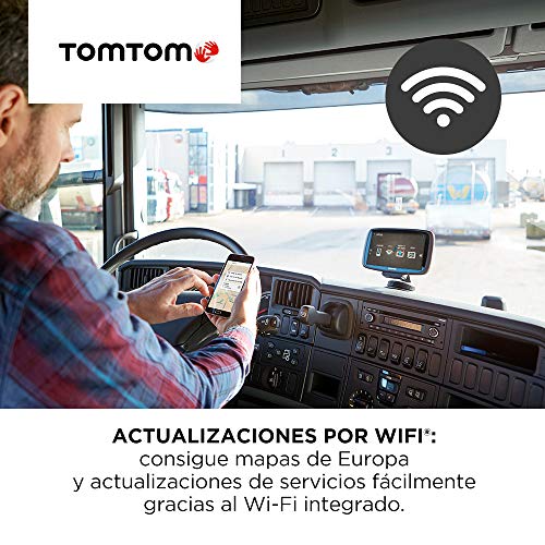 TomTom GO Professional 620, Navegación Profesional para Vehículos Grandes, Tomtom Traffic para toda la vida a traves de Smartphone, 6 pulgadas, Negro