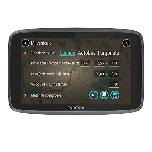 TomTom GO Professional 620, Navegación Profesional para Vehículos Grandes, Tomtom Traffic para toda la vida a traves de Smartphone, 6 pulgadas, Negro