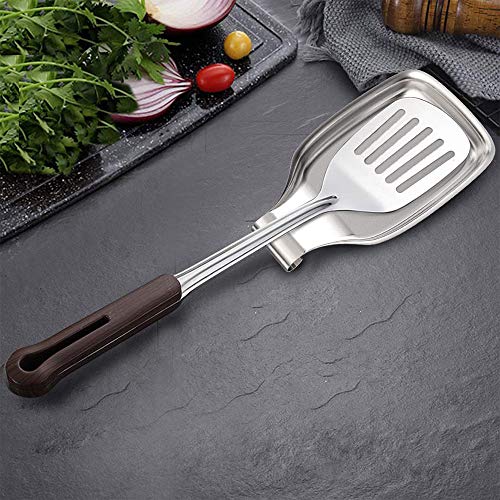 TONGXU Soporte de Cuchara Resto de Cuchara Espátulas de Acero Inoxidable Colgable Organizador Pesado para Cocina Cuchara Espátula Cepillo Utensilios de Cocina 20,5x10,7cm