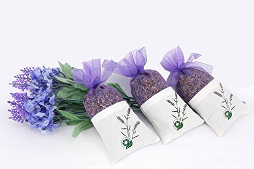 TooGet Los Brotes de La Lavanda Secaron Las Bolsitas del Desodorante de Las Flores, Grado Ultra Azul - 6PCS