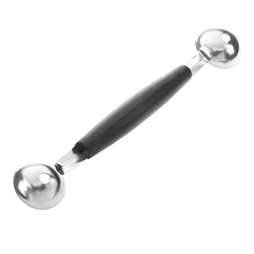 TOOGOO Doble composicion 30mm Headed Fruta Helado Bola Spoon Melon Baller Parisienne Scoop