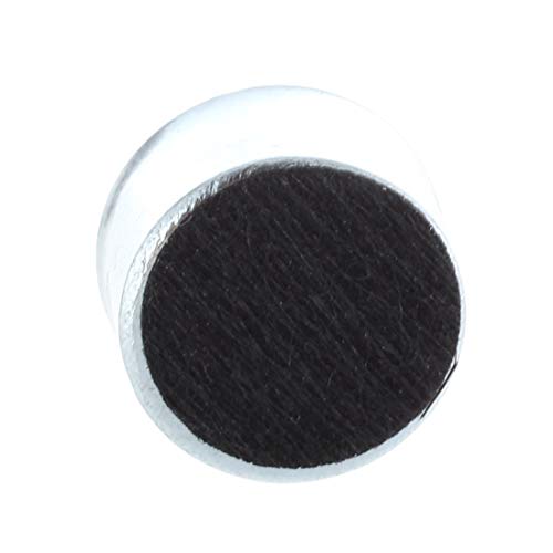 TOOGOO(R) 10 x 2 Pin Mini MIC Capsula Microfono de Condensador Electret Plateado Negro