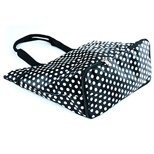 Toomett - Bolsa plegable plegable con ruedas, carrito de compras reutilizable para el hogar, supermercado, bolsa de gran capacidad # 3363