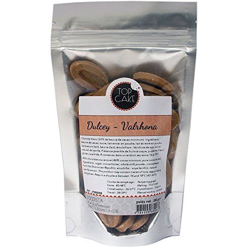 Top Cake Valrhona Dulcey Rubio granos de chocolate 200 g