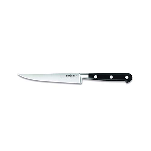 Top Chef - Cuchillo Maestro Ideal - Cuchillo Top Chef - Cuchilla Nitrox Forjada de 13 cm - Mango Ergonómico Pom - Cuchillo de Cocina - Made in France