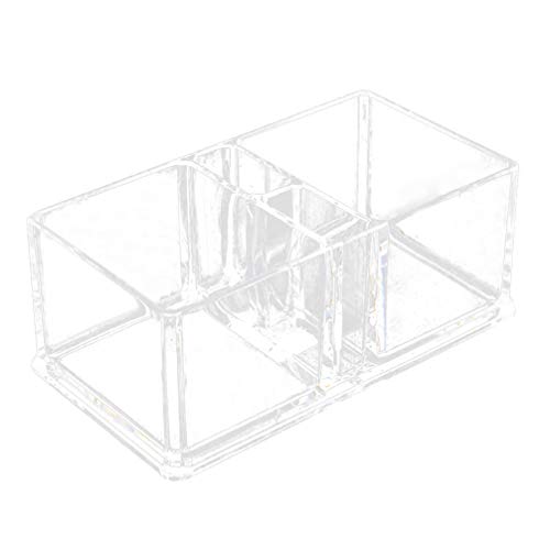 TOPBATHY Servilletero de Acrílico con Rejillas de Palillo Dispensador de Servilletas Transparentes Servilletero Vertical Estante de Papel Mesa de Comedor para Fiestas en Casa (Rejillas Intermedias)