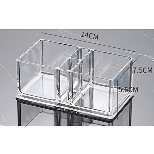 TOPBATHY Servilletero de Acrílico con Rejillas de Palillo Dispensador de Servilletas Transparentes Servilletero Vertical Estante de Papel Mesa de Comedor para Fiestas en Casa (Rejillas Intermedias)