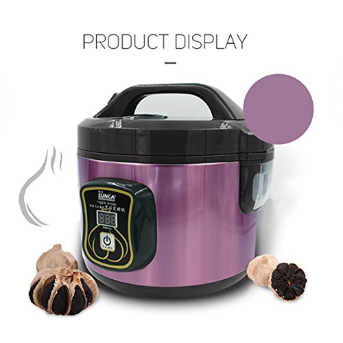 TOPQSC Fermentador de ajo Negro Todo-en-uno máquina de fermentación Inteligente ajo pote eléctrico para hogar Olla de ajo Negro automático (3L)