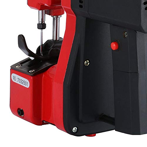 TOPQSC Máquina de Coser Portátil para Cerrar Bolsas Máquina Cerrada de Cierre de Bolsa Industrial de Bolsa de Tejido de Punto Para Bolsa de Piel de Serpiente (Rojo)