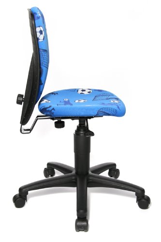 Topstar 70570CA40 S'cool 3 - Silla giratoria Infantil, Color Azul/tapizado con Estampado de fútbol