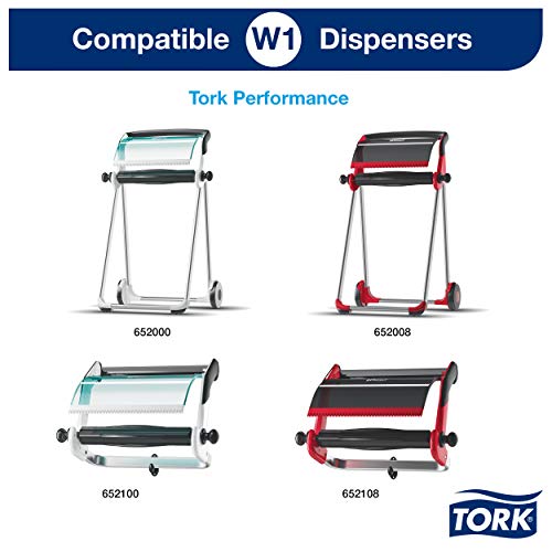 Tork 128407 Papel de secado industrial/Paños de papel compatibles con el sistema W1 / Universal/Azul / 3 capas / 1 x bobina de 340 m