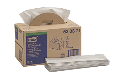 Tork 520371 - Pack de 280 paños de limpieza industrial, 1 capa, color gris