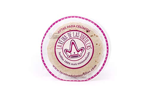 Tortillas Mexicanas de Maiz Blanco 100% Natural Alimento apto para Veganos y Celíacos. Envasado al vacío. Pack de 500 gr, 12 cm