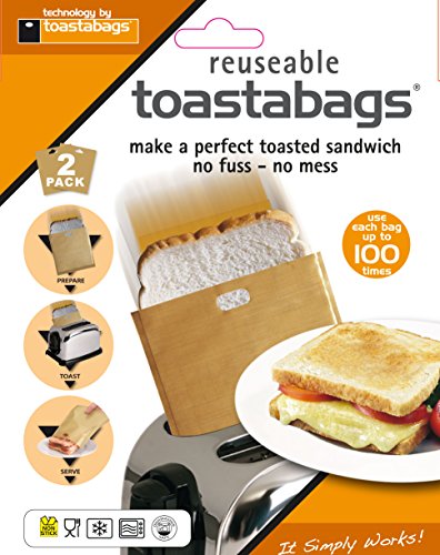 Tostabags, 2 Bolsas para Tostar 100 Usos, Paquete Doble, Dorado