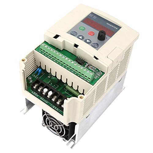 Tosuny Inversor VFD, 220V CA 2.2KW Convertidor de frecuencia Variable monofásico a trifásico Inversor variador VFD Controlador de Velocidad PWM para Flujo de Control de Bomba, máquina de Grabado