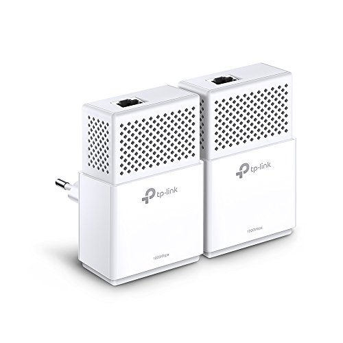 TP-Link TL-PA7010 KIT - 2 Adaptadores de Comunicación por Línea Eléctrica (AV 1000 Mbps Gigabit, PLC, Extensor, Repetidores de Red, Amplificador Cobertura Internet, 2 puertos, PS4)