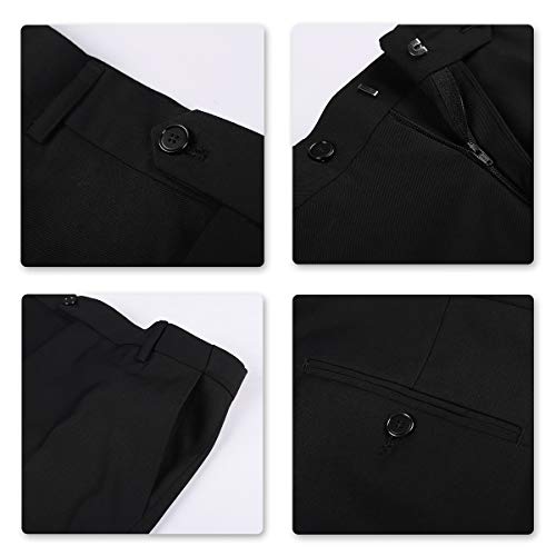 Trajes para Hombre 3 Piezas Slim Fit Boda Esmoquin Formal Un botón Cerrar Blazers Chaqueta Chaleco Pantalones