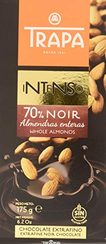 Trapa Intenso Noir 70 % con Almendras Enteras 175 g