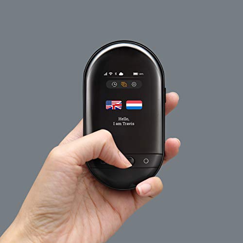 Travis Touch Go - Traductor Inteligente de Bolsillo a 155 Idiomas Con Pantalla Táctil, eSIM y Hotspot