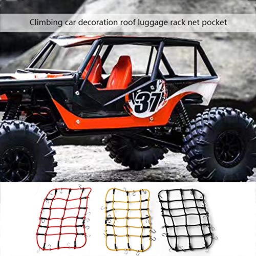 Tree-on-Life Escala 1/10 RC Rock Crawler Accesorio Equipaje Techo Red para Rojo D90 D110 Traxxas TRX-4 Trx4 RC Coche