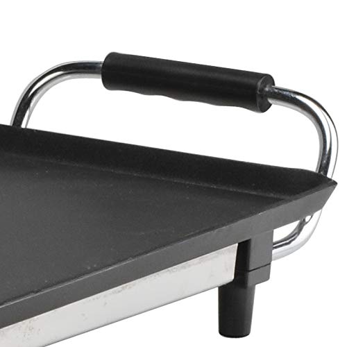 Tristar BP-2970 – Plancha de asar con recubrimiento antiadherente, 1800 W, negro, superficie para cocinar 70 x 23 cm