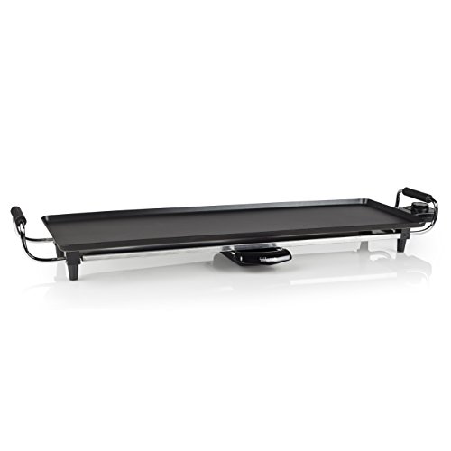 Tristar BP-2970 – Plancha de asar con recubrimiento antiadherente, 1800 W, negro, superficie para cocinar 70 x 23 cm