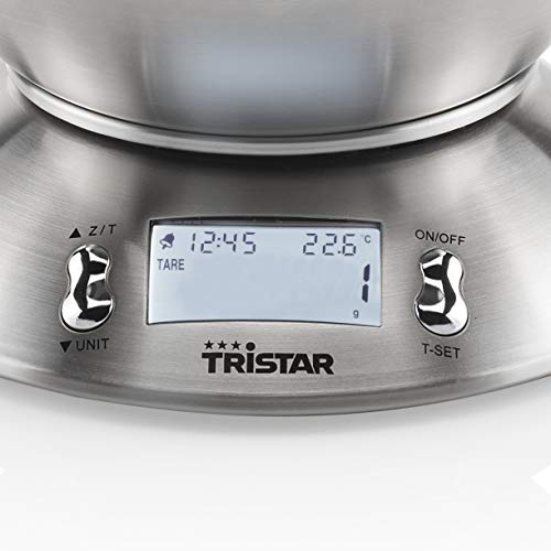 Tristar KW-2436 Báscula de cocina balanza, Acero Inoxidable