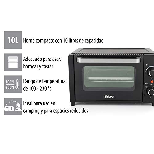 Tristar OV-3615 Mini Horno, capacidad 10 L, 800 W