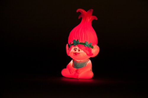 Trolls Lámpara LED quitamiedos, 13 cm, Rosa, 6.50 x 6.30 x 13 cm