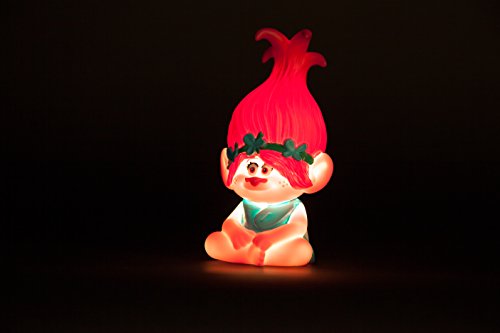 Trolls Lámpara LED quitamiedos, 13 cm, Rosa, 6.50 x 6.30 x 13 cm