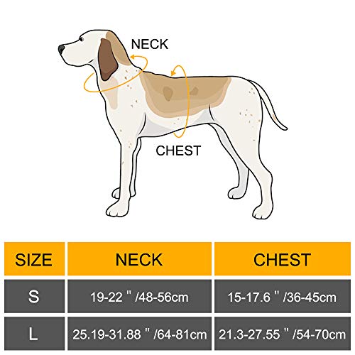 Trongle - Chaleco para Perro con asa de fácil Control, cómodo y Transpirable, Correa Ajustable para el Pecho para Perros de Gran tamaño con Correa de Nailon