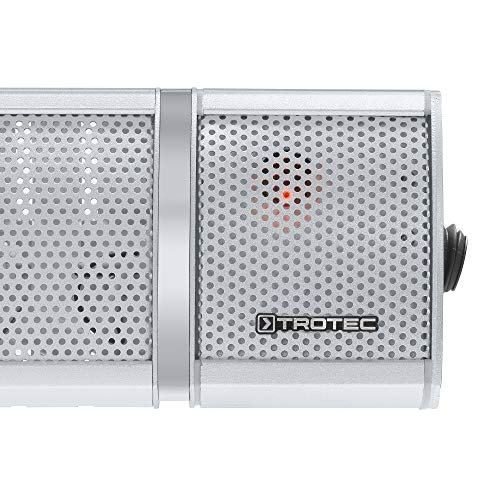 TROTEC Calefactor por radiación infrarrojo IR 2050 | Radiador Infrarrojo | para Exteriores | Radiadores de terraza | 3 Niveles de Calor | 2.000 W | IP65 Clase de protección | Mando a Distancia